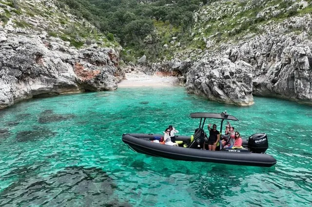 From Vlora to Haxhi Ali Cave by speedboat
