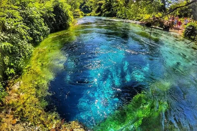 The Blue Eye spring, with hotel pick-up