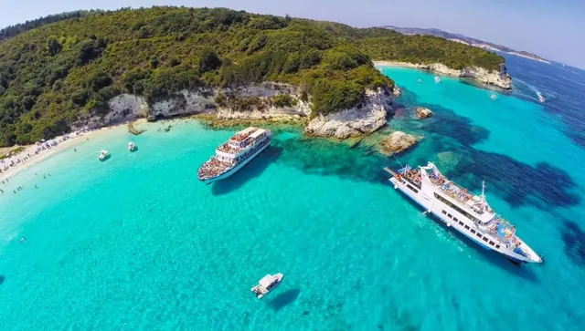 Paxos and Antipaxos by boat, from Corfu