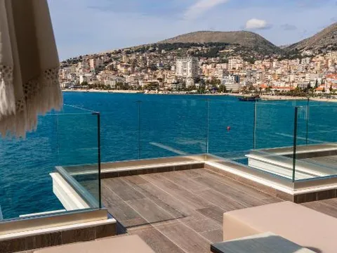 Sea views from the Demi Hotel in Saranda