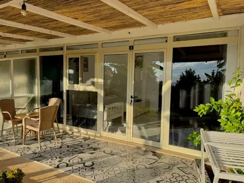 Covered terrace at Essos Villas in Dhërmi