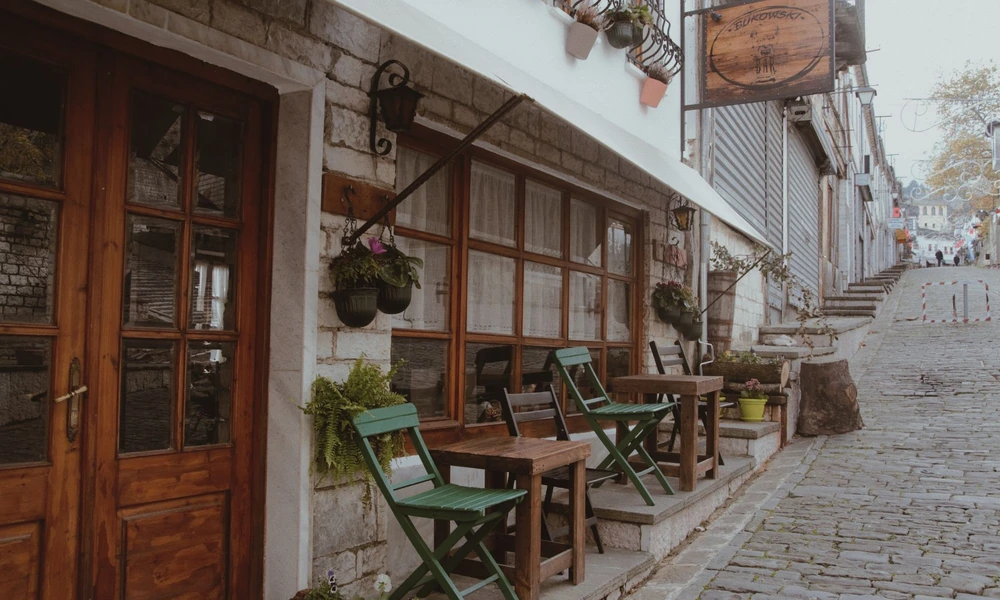 Bazar Viejo de piedra de Gjirokastër