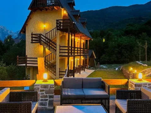 Terrazza della Guesthouse Gjoni a Theth
