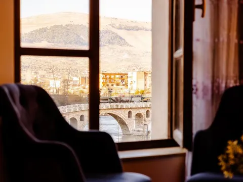 Blick vom Hotel Gorica in Berat