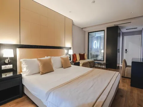 Room at the Hotel Oasis in Saranda