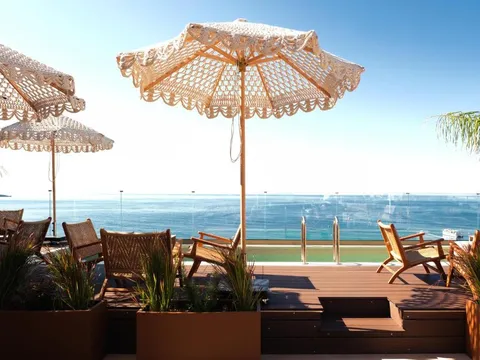 Terrazza presso Saint Nicolas Hotel, Himara