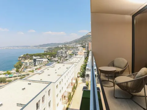 Balkon mit Aussicht im Sol Boutique Hotel in Vlora