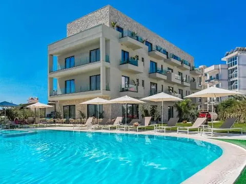 Swimming pool at Sondor Hotel in Ksamil