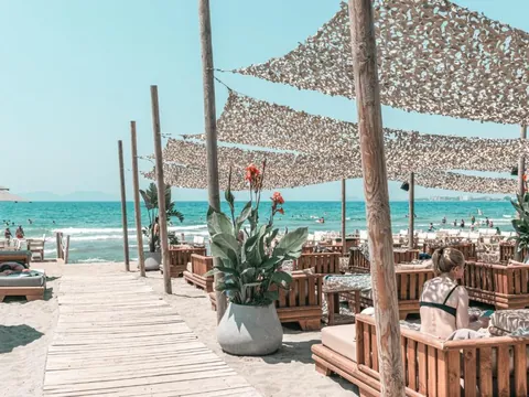 Private beach of Yacht Hotel in Vlora